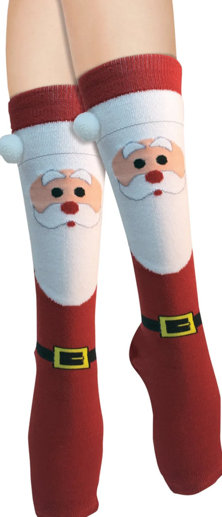 Adults Santa Christmas Socks Costume Accessory