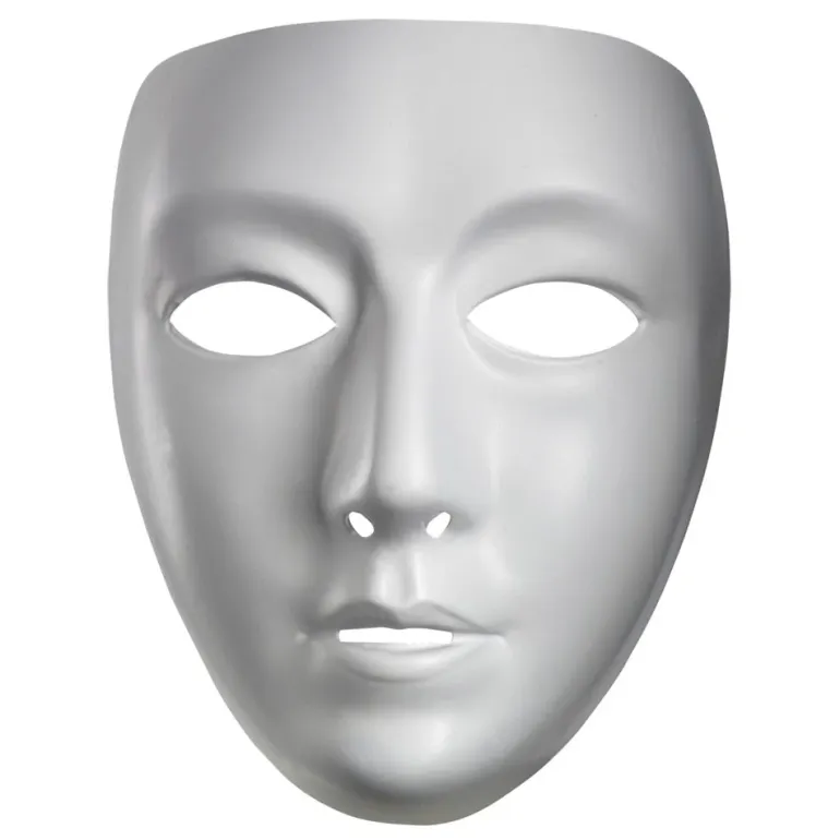 Adults/Teens Blank Female Costume Face Mask