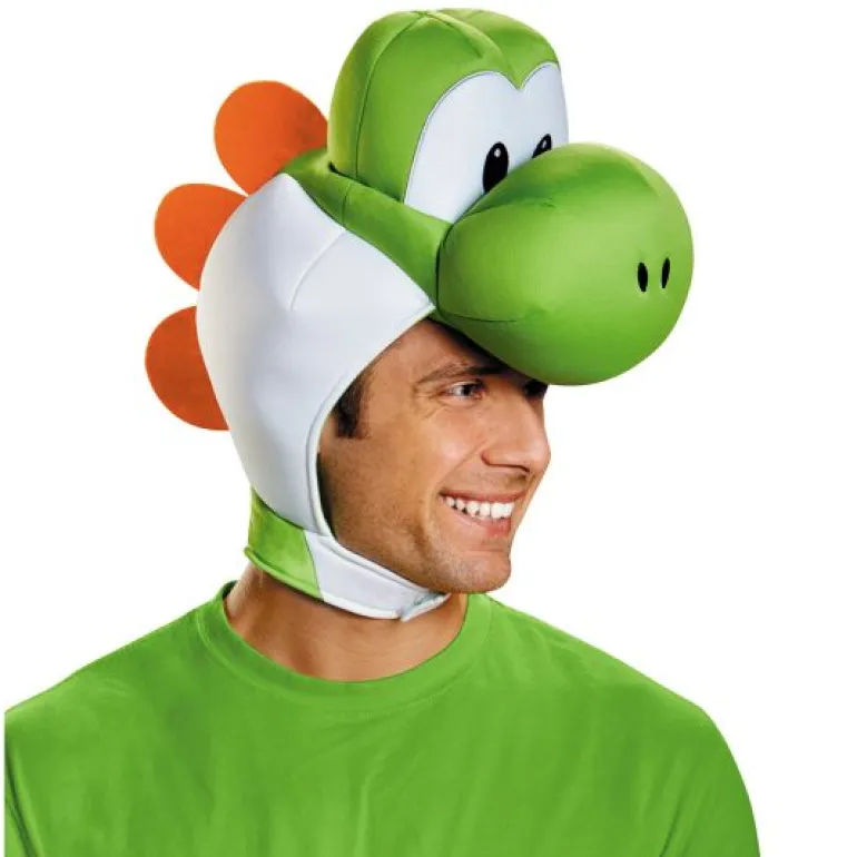 Adults Yoshi Headpiece Costume Hat