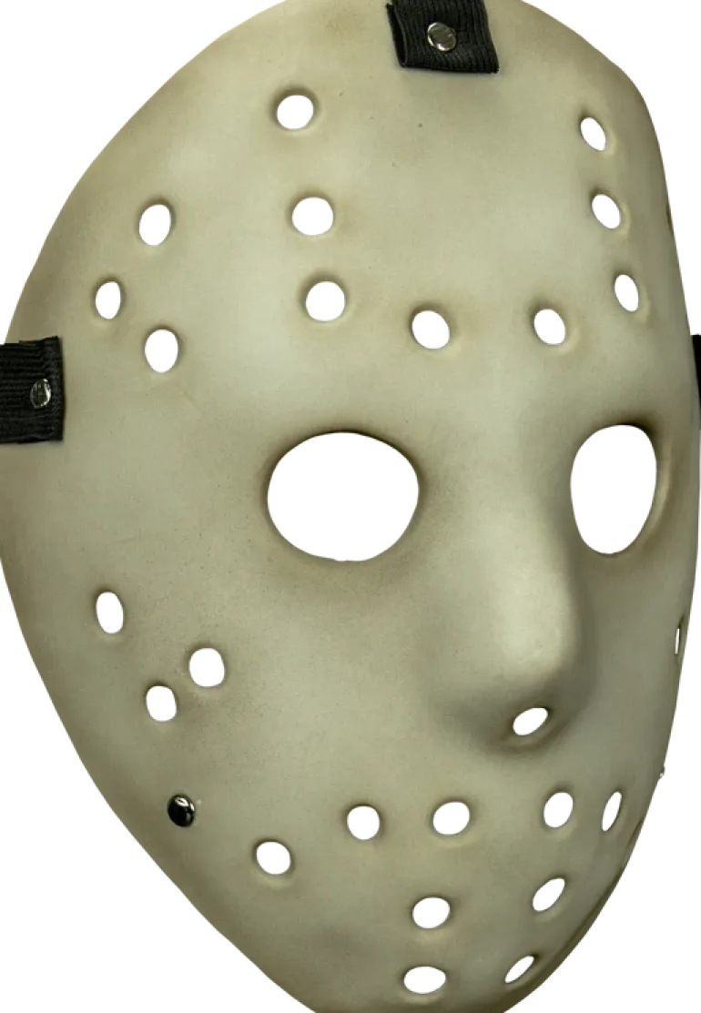 Aged Antique Killer Hockey Goalie Injection Costume Mask