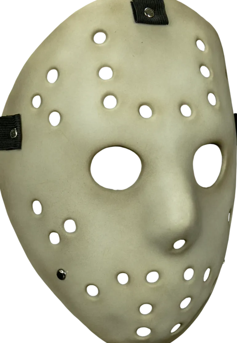 Aged Antique Killer Hockey Goalie Injection Costume Mask