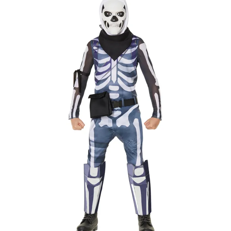 Boys Fortnite Skull Trooper Costume
