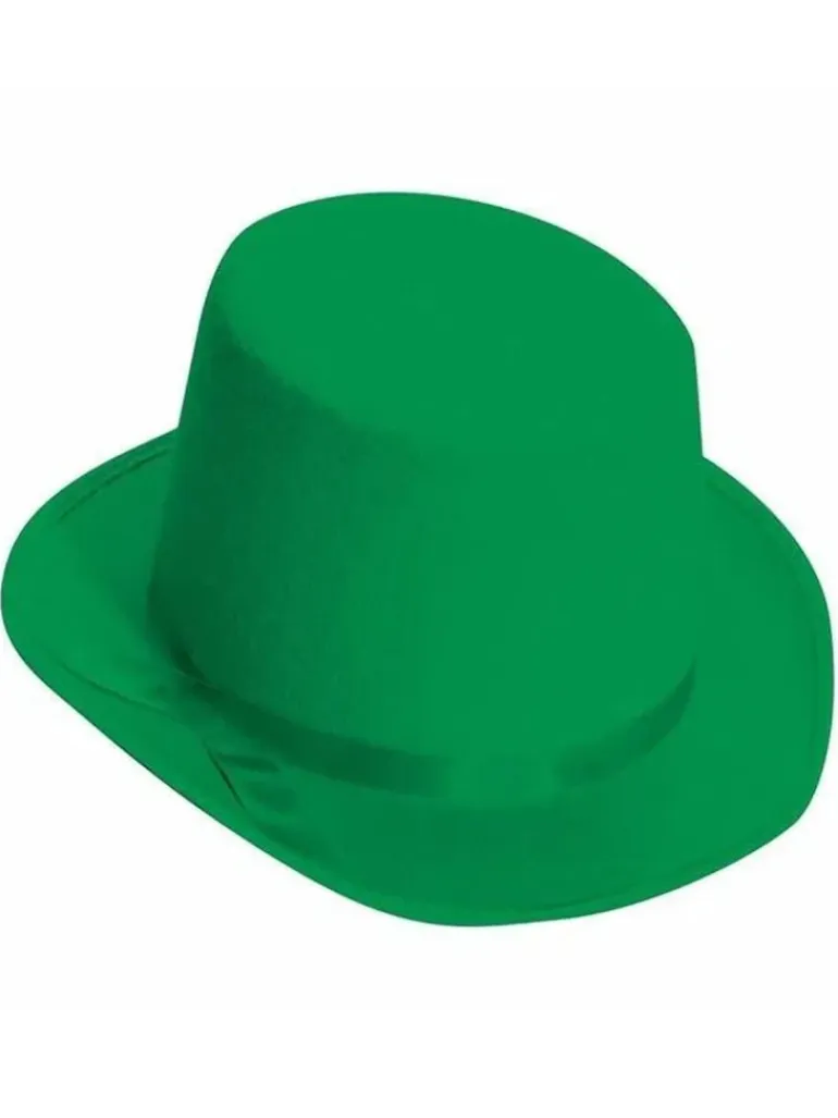 Deluxe Green Top Hat Costume Accessory