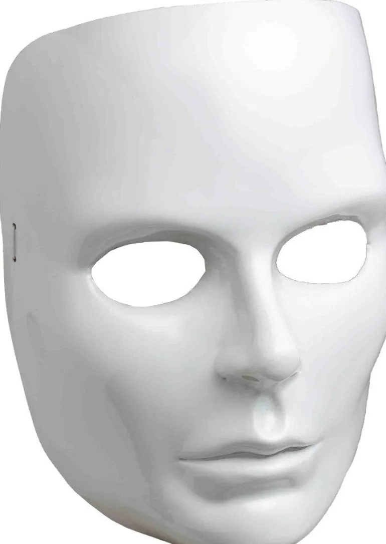 Female White Full Face Costume Mask