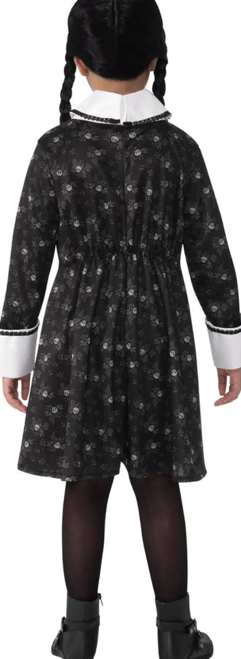 Girls Addams Family Wednesday Addams Dress Costume
