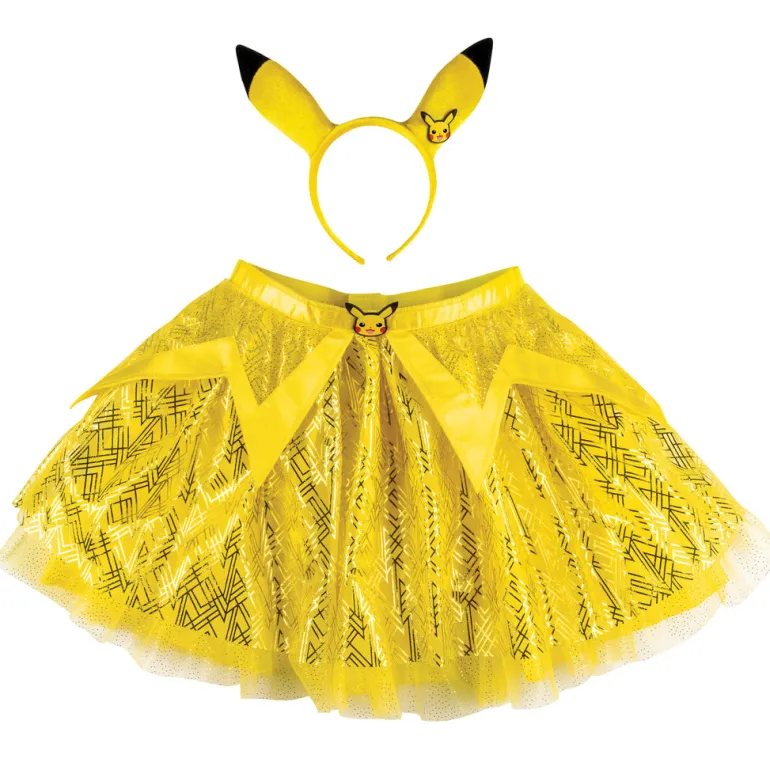 Girls Nintendo Pokemon Pikachu Tutu and Headband Costume Accessory Kit