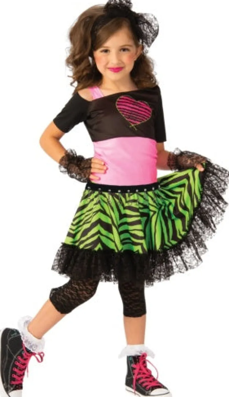Girls 80's Material Girl Costume