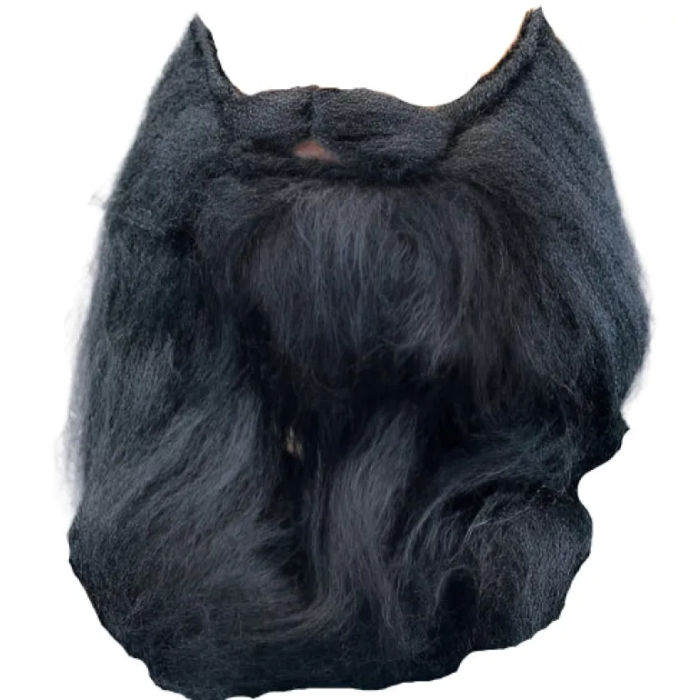 14 inch Black Beard & Moustache Costume Accessory