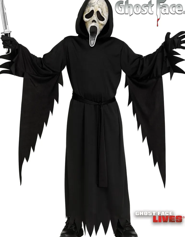 Kids Scream Aged Ghost Face Costume