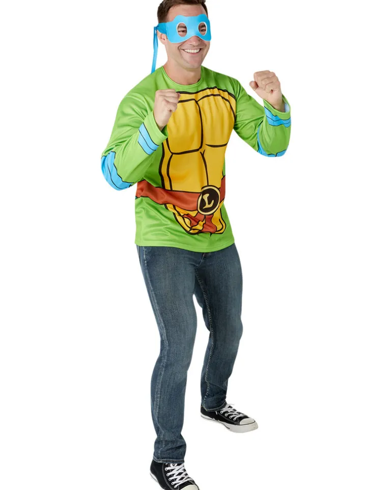 Mens Teenage Mutant Ninja Turtles Leonardo Costume Top