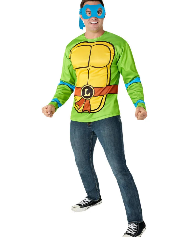Mens Teenage Mutant Ninja Turtles Leonardo Costume Top