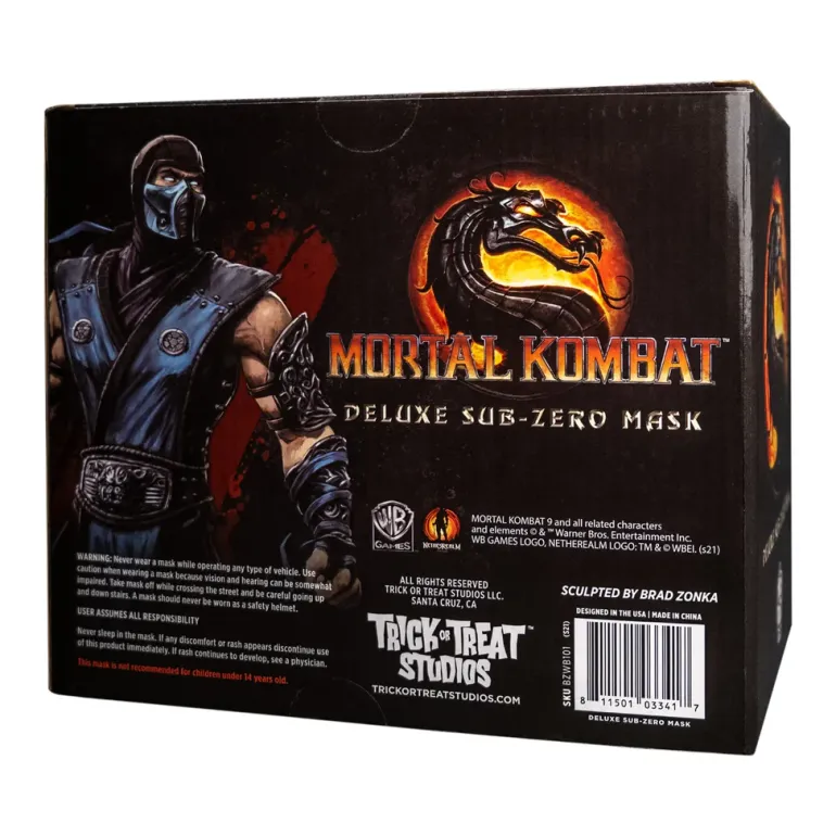 Mortal Kombat Sub Zero Costume Mask