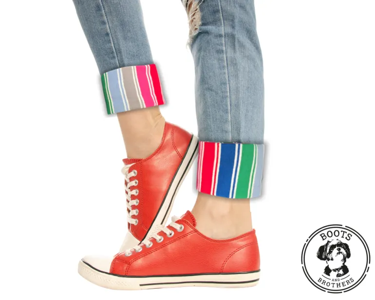 Rainbow Striped Nice Guy Cosplay Pant Cuffs