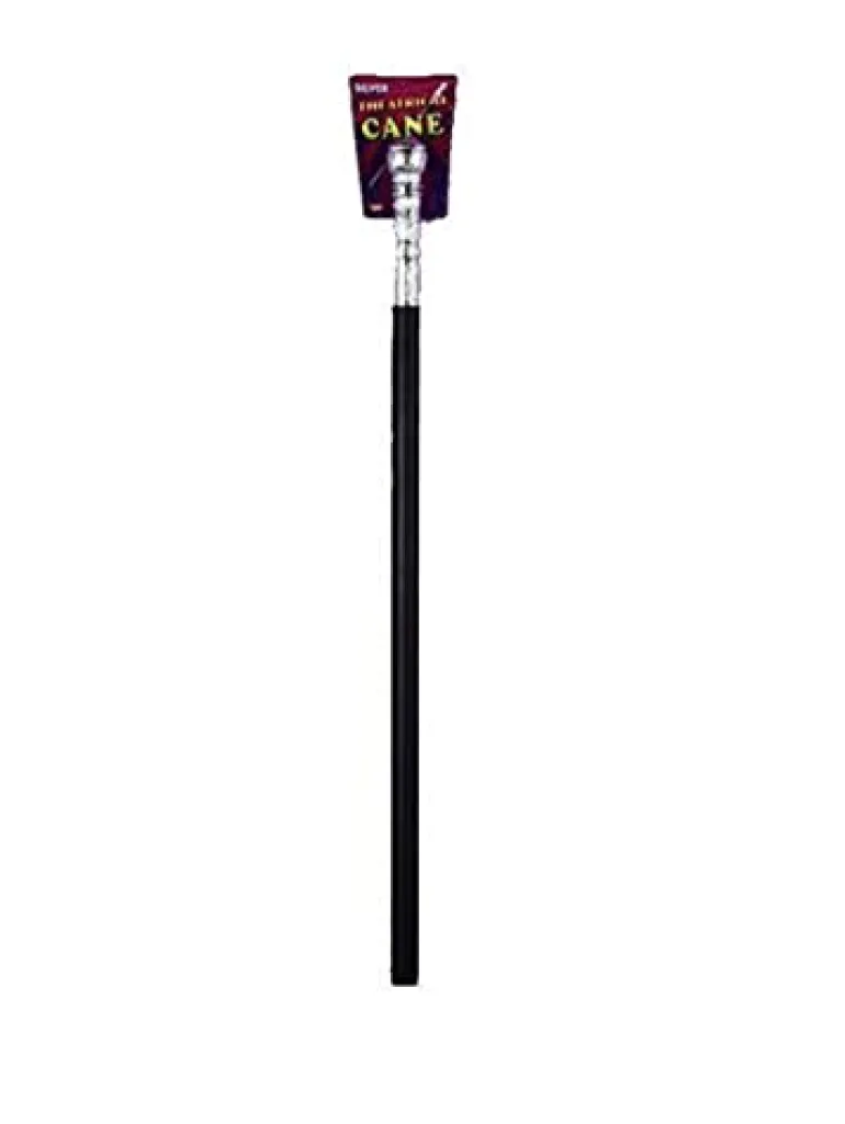 Silver Theatrical Walking Cane Costume Accessory