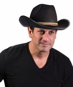Western Style Cowboy Hat Black Adult Hat