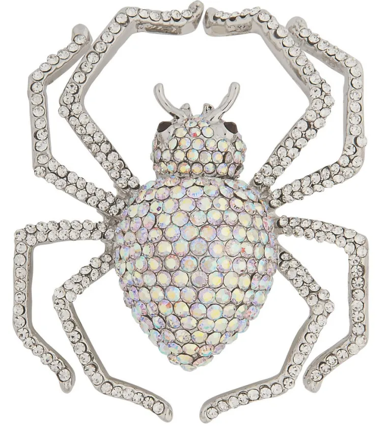 Wicked Gems Silver Spider Ring Costume Jewelry Accessory