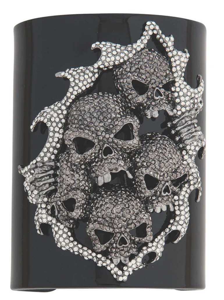 Wicked Gems Skull Cuff Costume Jewelry Accessory