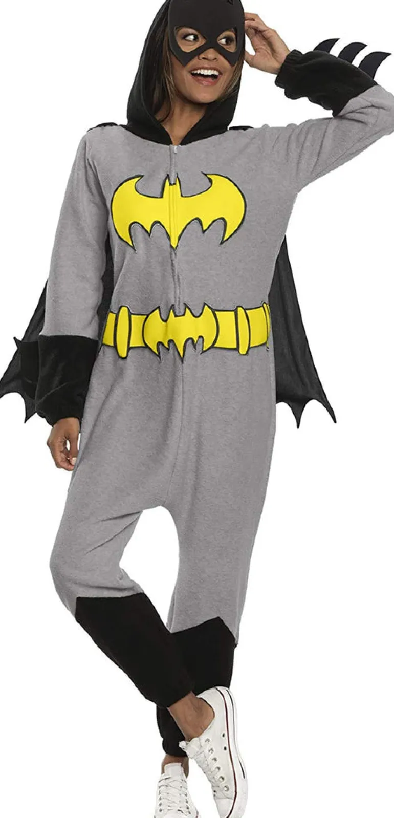 Womens DC Comics Batgirl Hooded Jumpsuit Costume