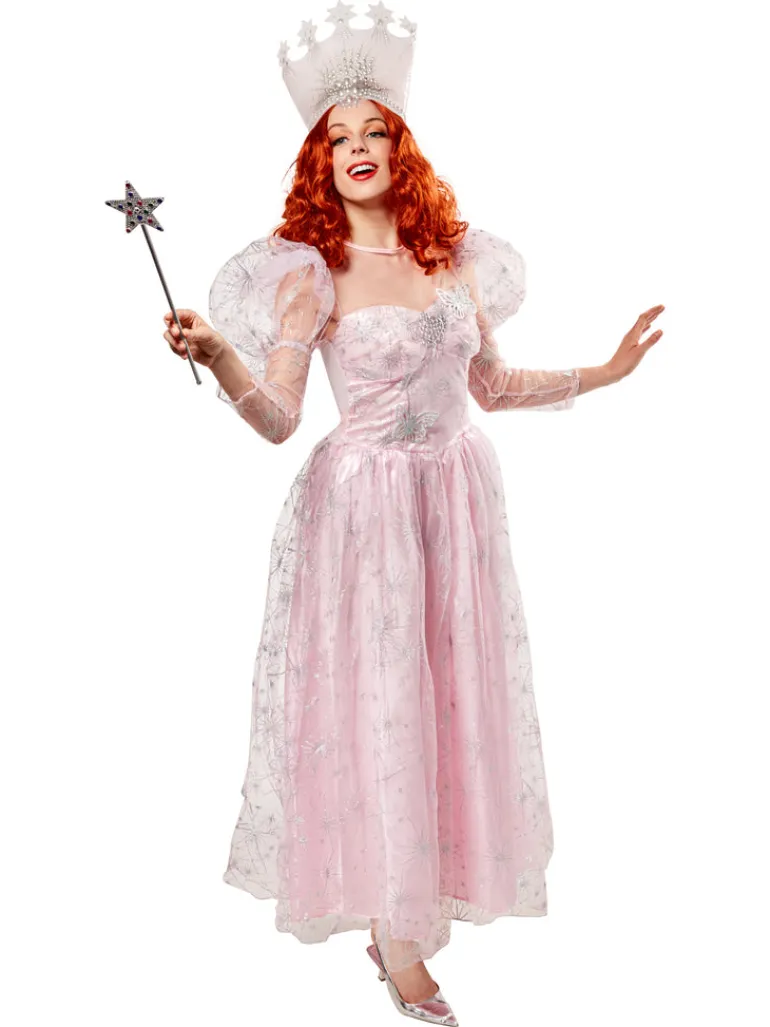 Womens Wizard of Oz Glinda the Good Witch Dress and Tiara Costume
